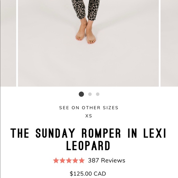 Smash & Tess Leopard Romper - Picture 3 of 3